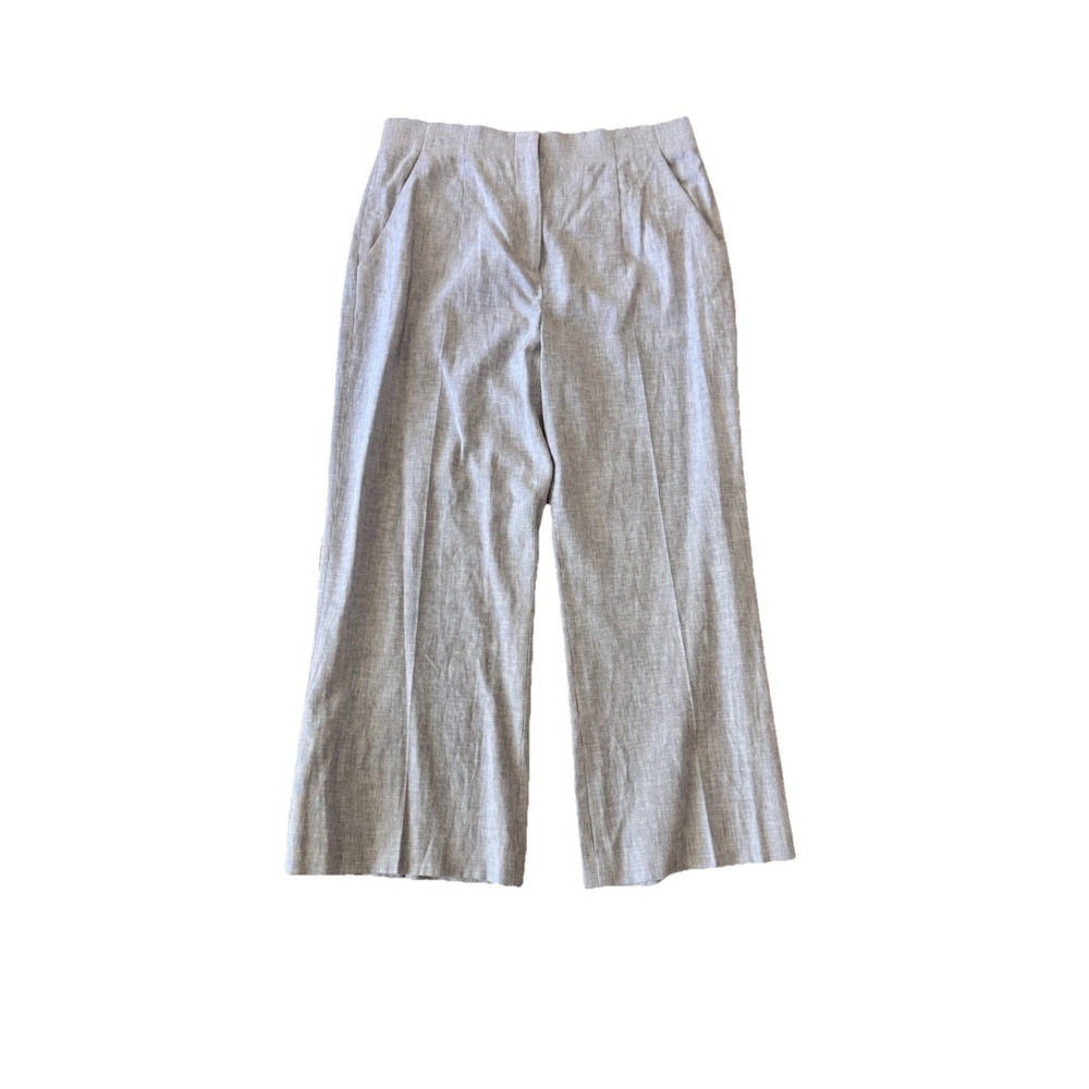 Linen Blend Alex Marie  Pants Womens 10 Blue White Pinstripe NWT RETAIL $99 #G